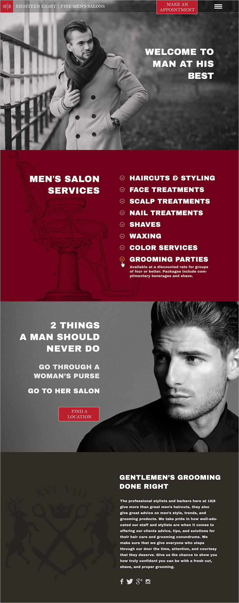 188 Mens Hair Salons